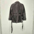 Gun Flap Double Breasted Lamb Leather Balmacaan Coat 羊革 ラムレザー ガンフラップ ダブル バルマカーン ステンカラーコート レディース import:M