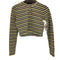 スカルプター SCULPTOR STRIPE KNIT CROP TOP レディース ONE SIZE