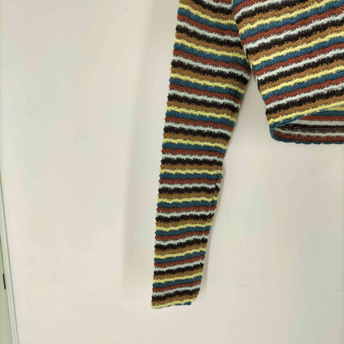スカルプター SCULPTOR STRIPE KNIT CROP TOP レディース ONE SIZE