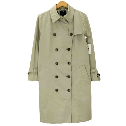 ニジュウサンク 23区 Gun Flap Double Breasted Balmacaan Coat 裏地背抜き ガンフラップ ダブルブレスト バルマカーン ステンカラー コート レディース 46