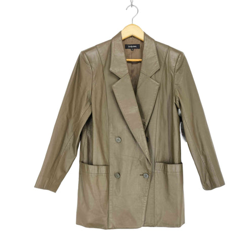 SUN LEATHER CAW LEATHER カウレザーダブルテーラードジャケット レディース 9