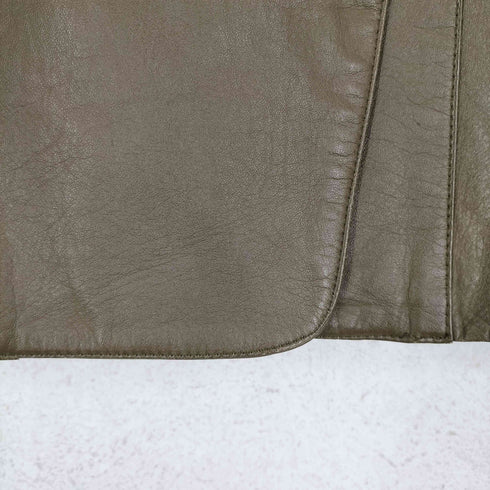 SUN LEATHER CAW LEATHER カウレザーダブルテーラードジャケット レディース 9
