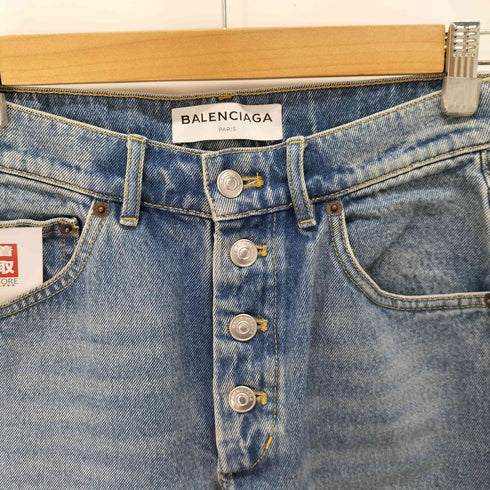 バレンシアガ BALENCIAGA Tube Straight Leg Jeans レディース FR:36-38