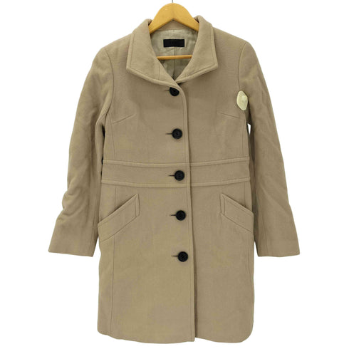 アイシービー ICB CASHMERE&Merino Wool Balmacaan Coat カシミア混 メリノウール スタンドカラー コート レディース JPN:11号
