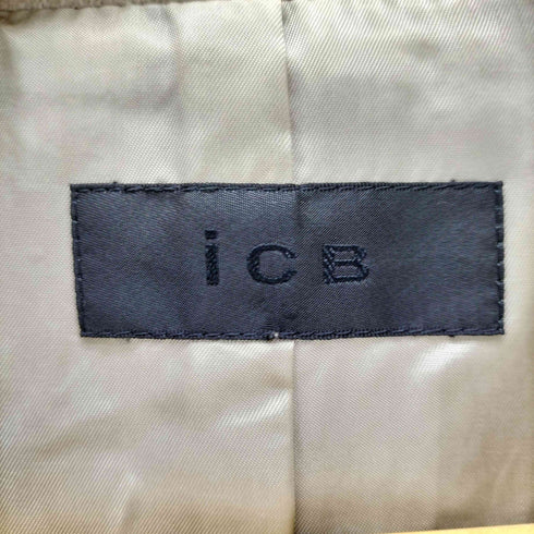 アイシービー ICB CASHMERE&Merino Wool Balmacaan Coat カシミア混 メリノウール スタンドカラー コート レディース JPN:11号