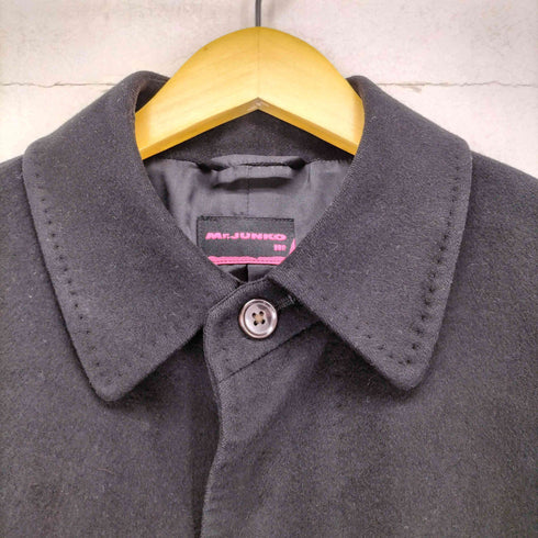 ミスタージュンコ Mr.JUNKO PURE CASHMERE カシミヤ100 ステンカラーコート メンズ 96 A7