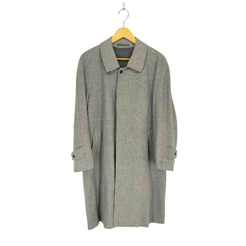 GINZA YAJIMA 比翼ウールステンカラーコート メンズ L