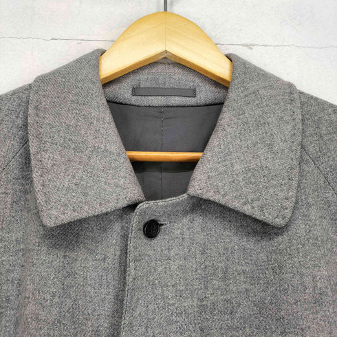 GINZA YAJIMA 比翼ウールステンカラーコート メンズ L