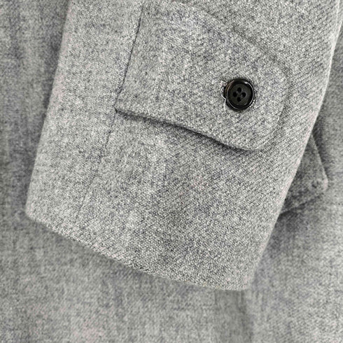 GINZA YAJIMA 比翼ウールステンカラーコート メンズ L