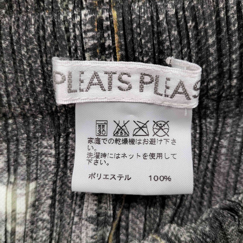プリーツプリーズイッセイミヤケ PLEATS PLEASE ISSEY MIYAKE 07SS デニム転写 プリーツ ミニスカート レディース FREE