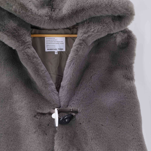 マーシャルテル MARECHAL TERRE 25AW エコファー ロング ジレ フーディー ダウン ベスト キルティング レディース JPN:2