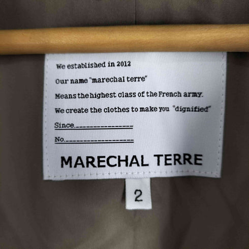 マーシャルテル MARECHAL TERRE 25AW エコファー ロング ジレ フーディー ダウン ベスト キルティング レディース JPN:2