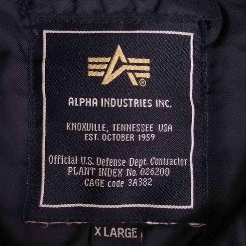 アルファインダストリーズ ALPHA INDUSTRIES N-3B フライトジャケット モッズコート メンズ JPN:XL