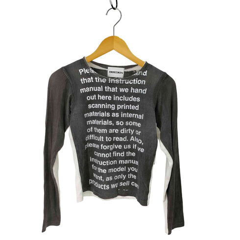 BEEDEN OVERALL PRINT LONG SLEEVE TEE レディース FREE
