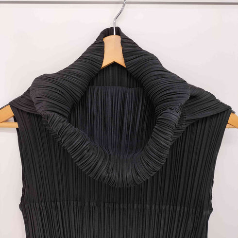プリーツプリーズイッセイミヤケ PLEATS PLEASE ISSEY MIYAKE 02AW オフタートル プリーツ ロングワンピース レディース JPN:2