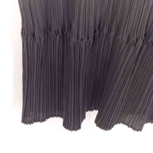 プリーツプリーズイッセイミヤケ PLEATS PLEASE ISSEY MIYAKE 02AW オフタートル プリーツ ロングワンピース レディース JPN:2