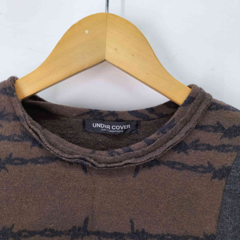 アンダーカバー UNDERCOVER 1996AW WIRE期 有刺鉄線 ワイヤー 切替 ウールニット カットソー メンズ