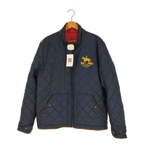ポロラルフローレン POLO RALPH LAUREN スエード切替 リバーシブル キルティングジャケット メンズ import:L