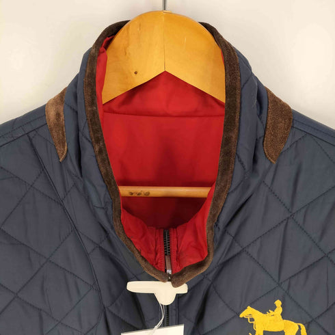 ポロラルフローレン POLO RALPH LAUREN スエード切替 リバーシブル キルティングジャケット メンズ import:L