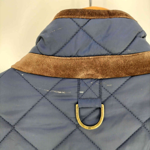 ポロラルフローレン POLO RALPH LAUREN スエード切替 リバーシブル キルティングジャケット メンズ import:L