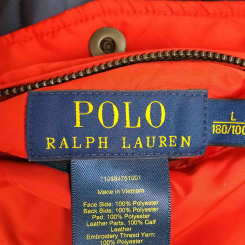 ポロラルフローレン POLO RALPH LAUREN スエード切替 リバーシブル キルティングジャケット メンズ import:L
