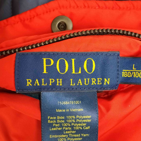 ポロラルフローレン POLO RALPH LAUREN スエード切替 リバーシブル キルティングジャケット メンズ import:L
