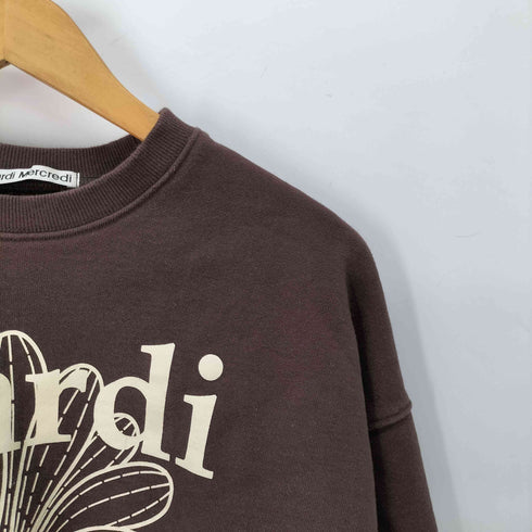 マルディメクルディ Mardi Mercredi SWEATSHIRT FLOWERMADI BROWN CREAM レディース ONE SIZE