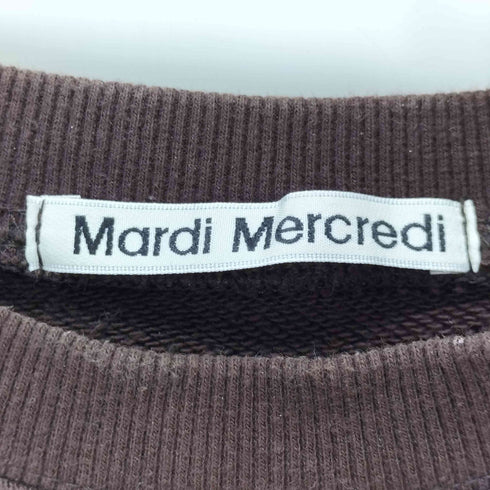 マルディメクルディ Mardi Mercredi SWEATSHIRT FLOWERMADI BROWN CREAM レディース ONE SIZE