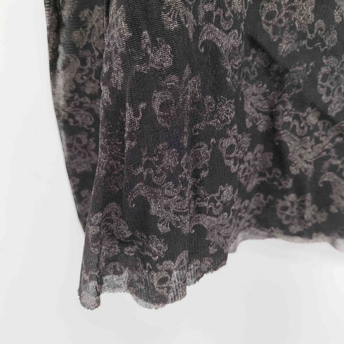 イッセイミヤケ ISSEY MIYAKE 総柄 シアー オーバースカート レイヤード レディース JPN:2