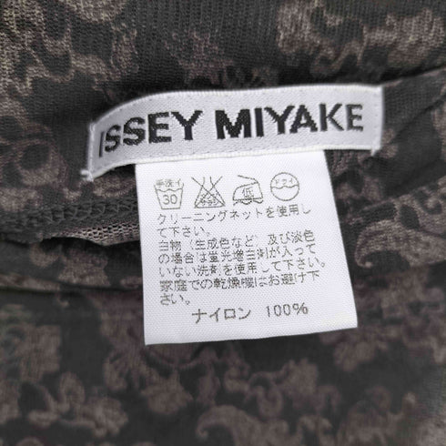 イッセイミヤケ ISSEY MIYAKE 総柄 シアー オーバースカート レイヤード レディース JPN:2