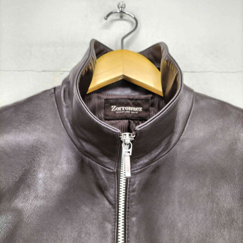 Zorronuez PIG LEATHER ピッグレザージップジャケット メンズ 13AR