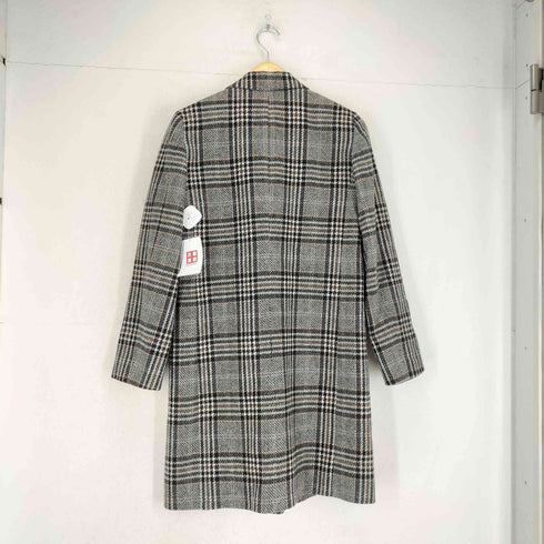 ザラ ZARA WOMEN チェック柄1Bチェスターコート レディース S