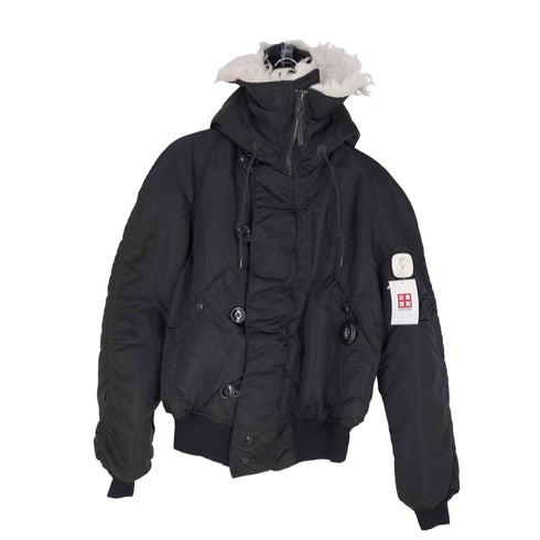 アルファインダストリーズ ALPHA INDUSTRIES 90S USA製 N-2B フライトジャケット ブラック メンズ import:L