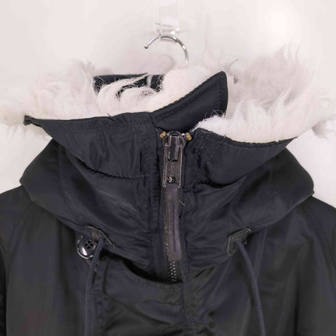 アルファインダストリーズ ALPHA INDUSTRIES 90S USA製 N-2B フライトジャケット ブラック メンズ import:L