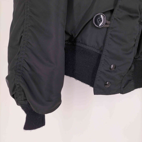 アルファインダストリーズ ALPHA INDUSTRIES 90S USA製 N-2B フライトジャケット ブラック メンズ import:L