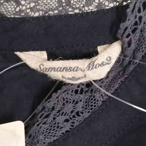サマンサモスモス samansa Mos2 前立てレース切替ワンピース レディース JPN:S