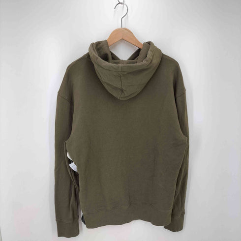 メゾンキツネ MAISON KITSUNE LOGO HOODIE フロントプリント プルオーバーパーカー メンズ JPN:XL