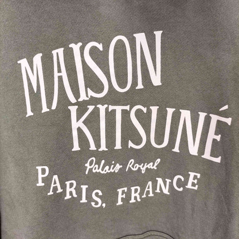 メゾンキツネ MAISON KITSUNE LOGO HOODIE フロントプリント プルオーバーパーカー メンズ JPN:XL