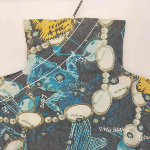 イッセイミヤケ ISSEY MIYAKE 07AW A-POC 星座 スカルプリント フレンチスリーブ トップス レディース JPN:2