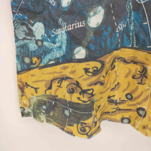 イッセイミヤケ ISSEY MIYAKE 07AW A-POC 星座 スカルプリント フレンチスリーブ トップス レディース JPN:2