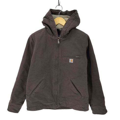 カーハート Carhartt LOOSE FIT Sherpa Lined Washed Duck Jacket ボアライナー フード ダック デトロイトジャケット レディース import:S