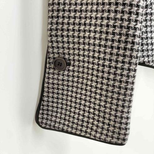 アルマーニコレツィオーニ ARMANI COLLEZIONI 千鳥格子 パイピング ウールジャケット レディース EUR:40