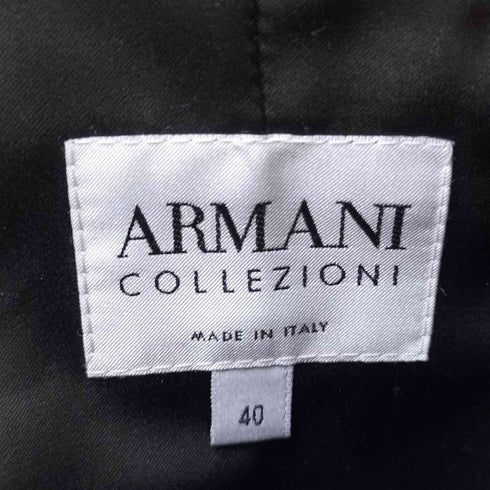 アルマーニコレツィオーニ ARMANI COLLEZIONI 千鳥格子 パイピング ウールジャケット レディース EUR:40