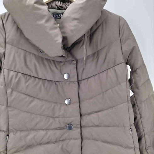 LORITTI Down Coat ショールカラー キルティング ダウン コート レディース JPN:9号