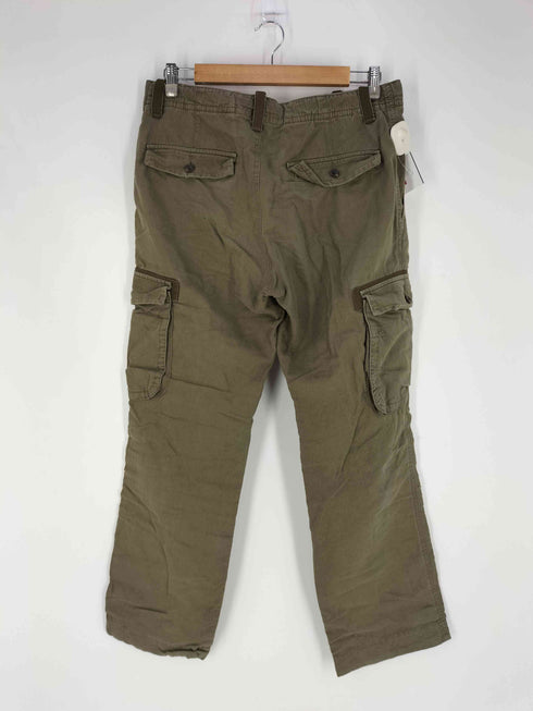 エディーバウアー Eddie Bauer 00S リネンコットンカーゴパンツ メンズ 32/32
