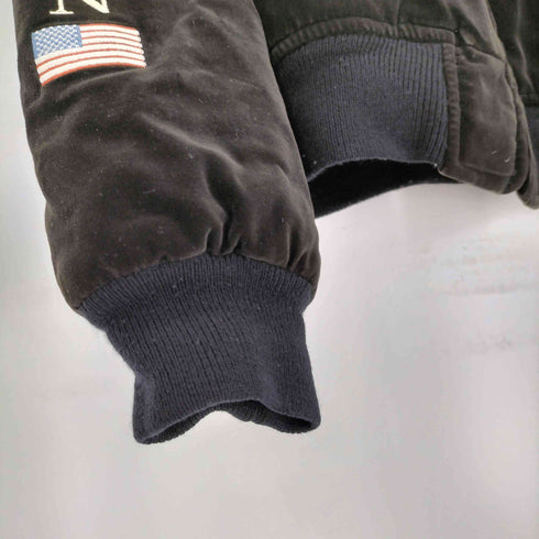ハーレーダビッドソン HARLEY-DAVIDSON 90s 鷲 刺繍 ベルベットスカジャン メンズ import:M