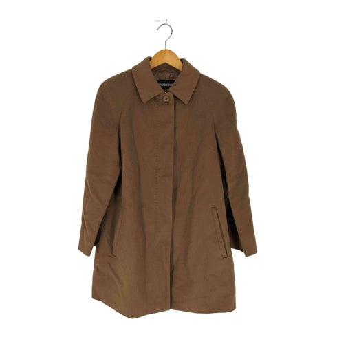 サンヨーコート SANYO COAT カシミヤ混 ウールステンカラーコート レディース JPN:9号