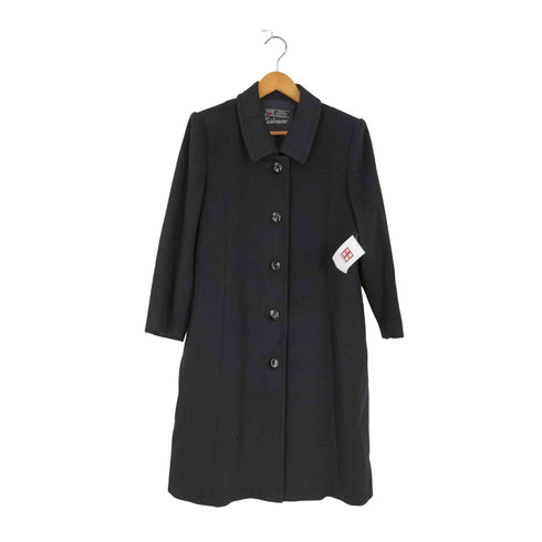 イタリア製 CASHMERE カシミヤ100% ステンカラーコート レディース