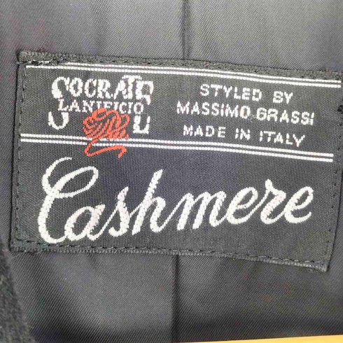 イタリア製 CASHMERE カシミヤ100% ステンカラーコート レディース