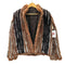 Real Fur&Silk 100% Reversible Quilting Blouson Mouton Jacket リアルファー 裏地 絹 シルク 100% リバーシブル キルティング ブルゾン ムートン ジャケット レディース import:M
